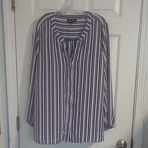 Lane Bryant Striped Blouse